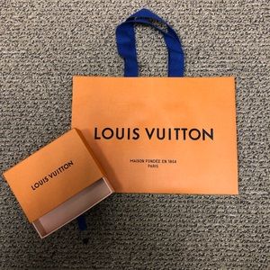 Louis Vuitton shopping bag and box
